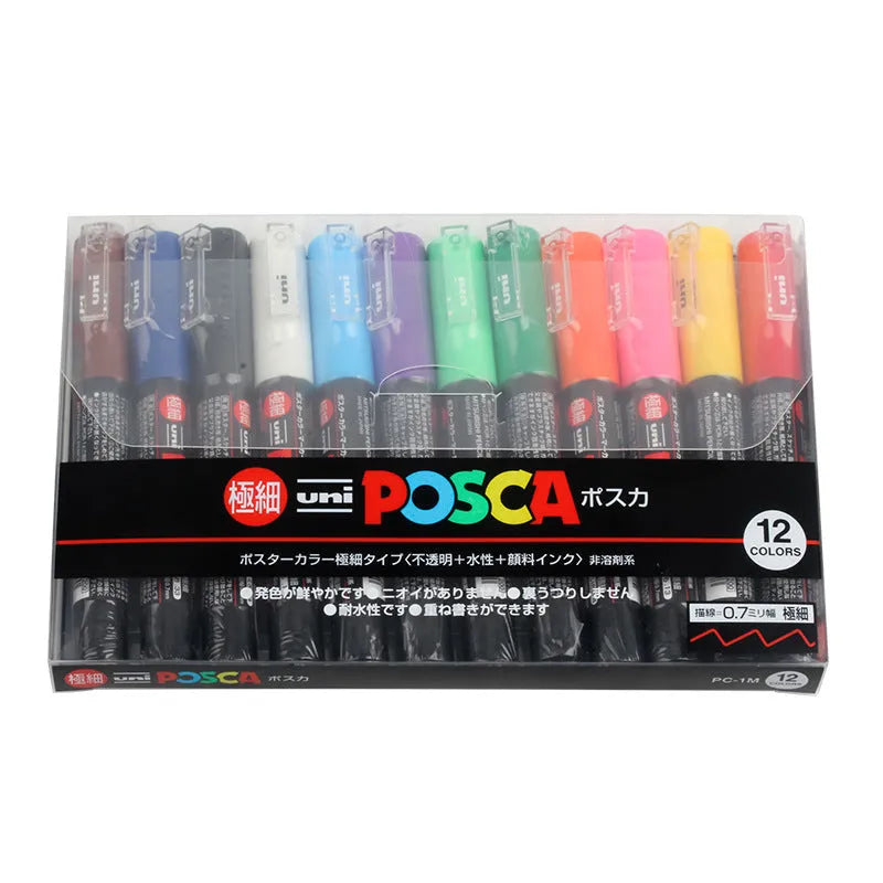 Doodle pen with fine 0.7mm tip, 15cm plastic case, marking any surface