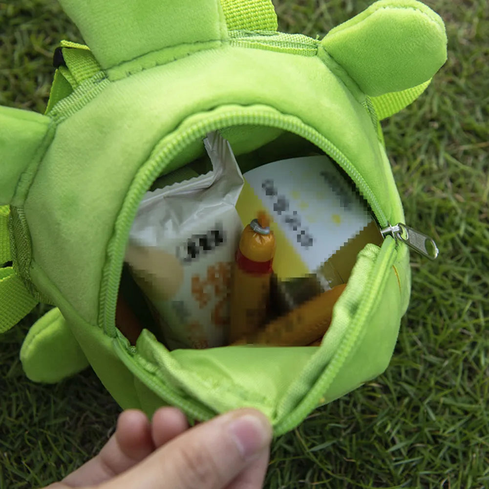 Turtle-shaped velvet pet backpack with integrated harness, metal zipper, and no-pull system for dogs and cats