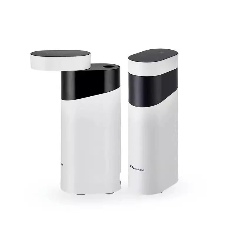 Desktop instant water dispenser in black or green with nano heating film technology and adjustable temperature control