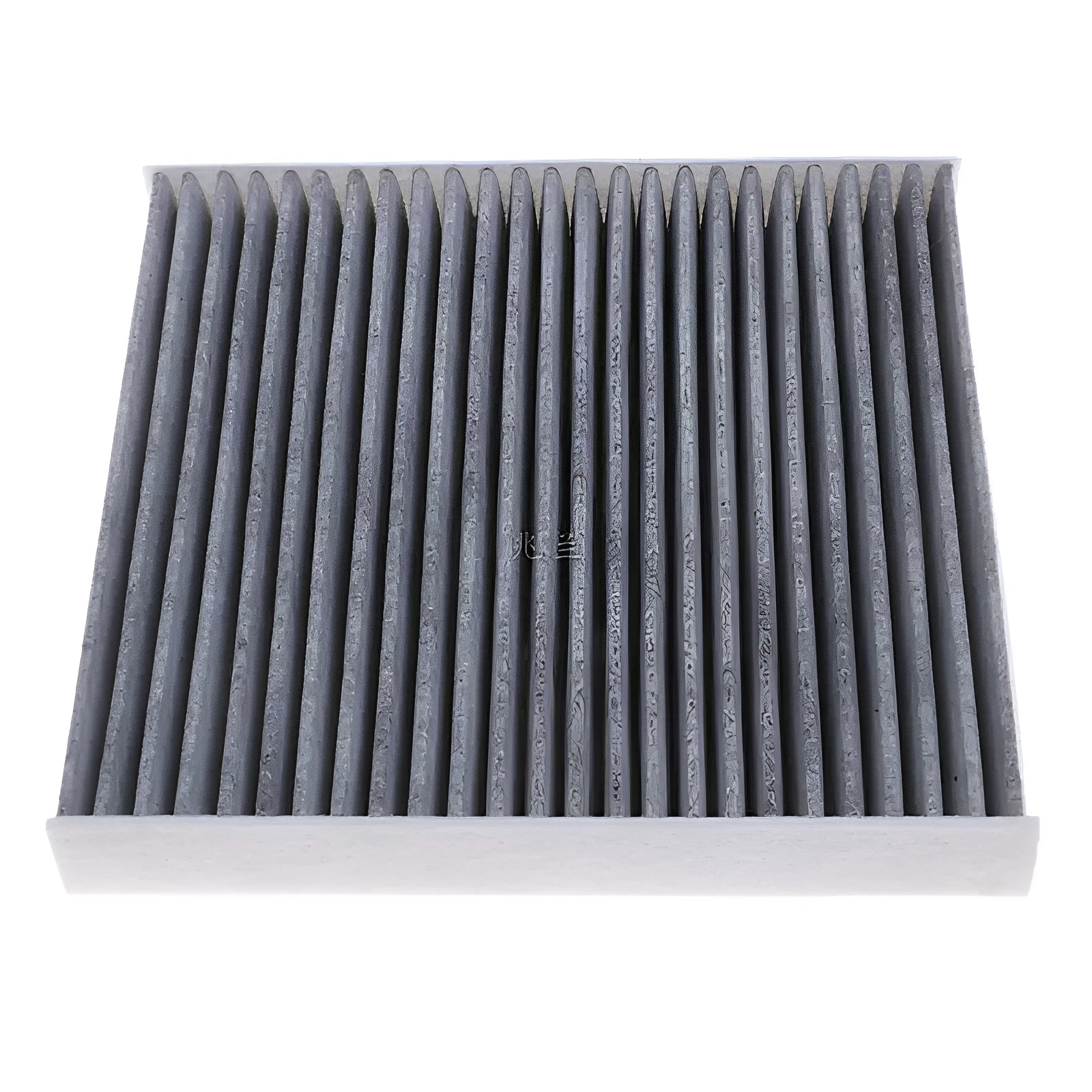 Grey air conditioning filter element for Geely cars, measuring 215mm by 210mm.