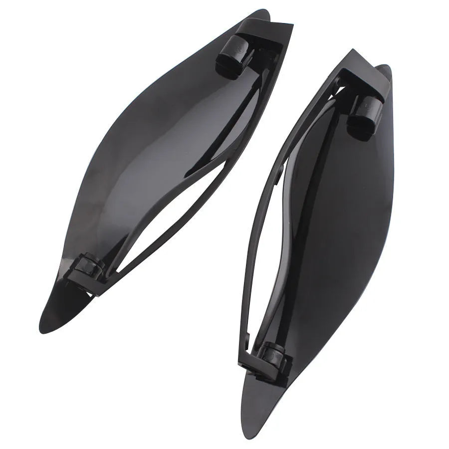 Harley Davidson ABS plastic windshield side wing accessory in black colour