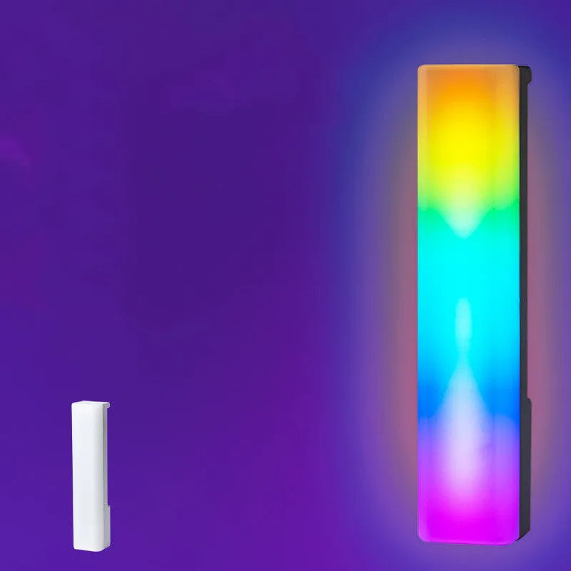3D RGB music voice-activated rhythm lamp in black or white shell for PC gaming decor