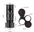 Black retractable car water cup holder with adjustable base on a car centre console.
