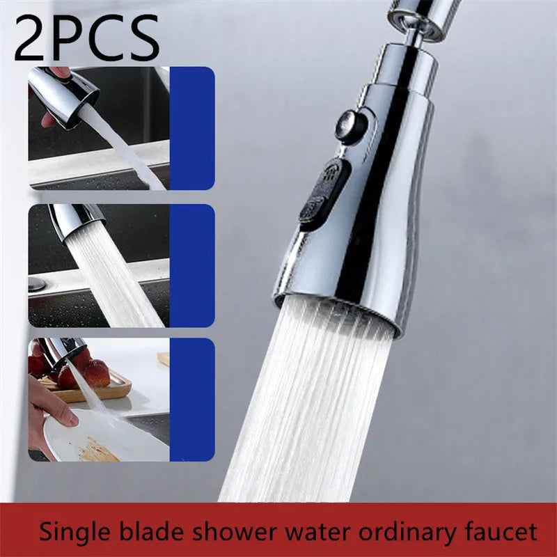 Universal pressurized kitchen faucet sprayer with 360 degree rotation in matte black