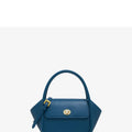 Women's wing-shaped cow leather tote handbag with a buckle closure in a choice of four colours.