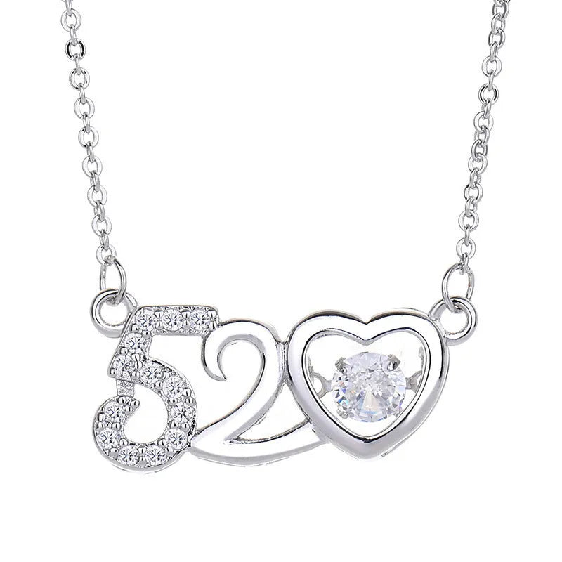 Sterling silver heart necklace with crown and bow detailing pendant in rose gold or silver finish
