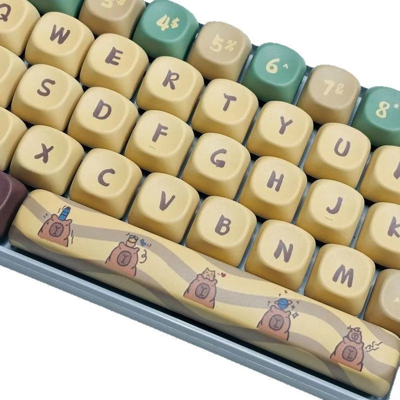 Capabala PBT MOA profile mechanical keyboard replacement keycap set with 130 keys