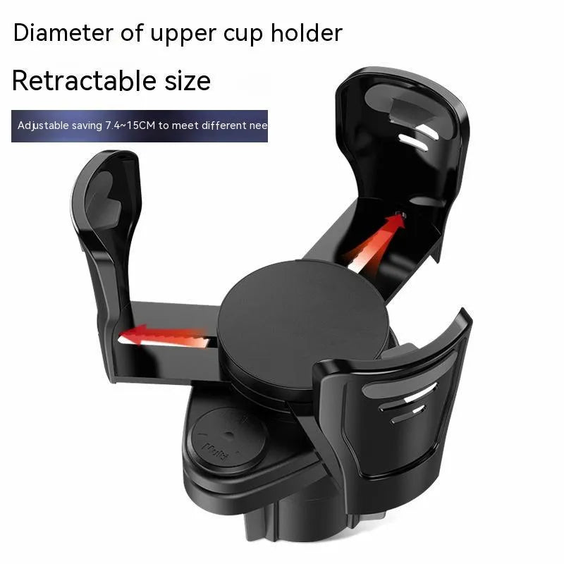 ABS plastic car cup holder modification in carbon fibre finish