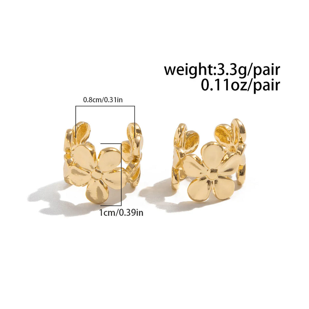 Gold starfish and conch shell drop earrings for women with animal zodiac design