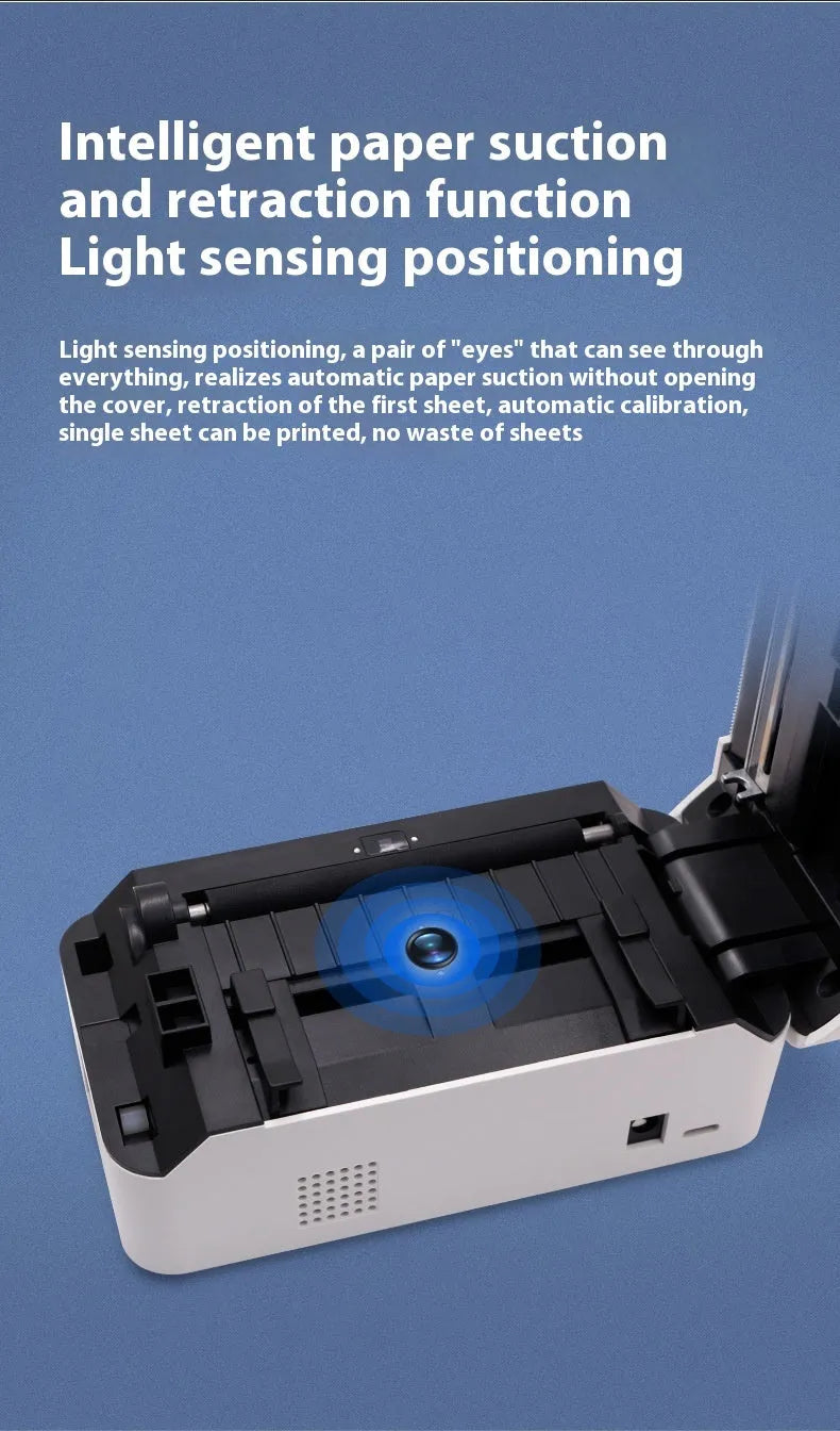 TDL401H Bluetooth thermal receipt printer with compact desktop design for order processing