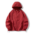 Outdoor sun-protective couple sports coat jacket in loose fit, thin nylon blend, available in 8 colours