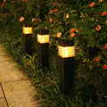 Square solar lawn ground lamp for garden lighting with PVC ABS construction