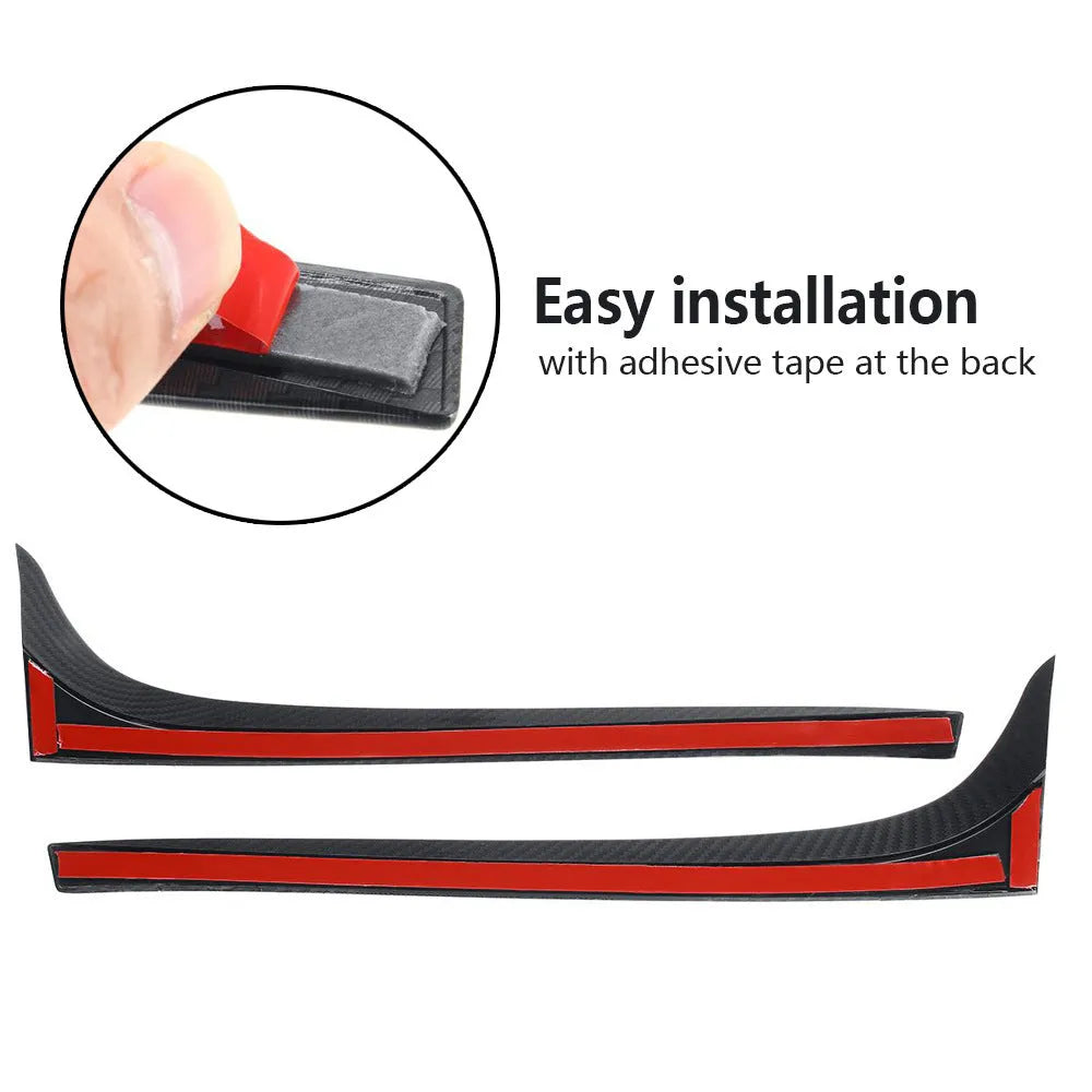 Glossy black ABS plastic rear window side spoiler wing pair for Volkswagen Golf 7 MK7