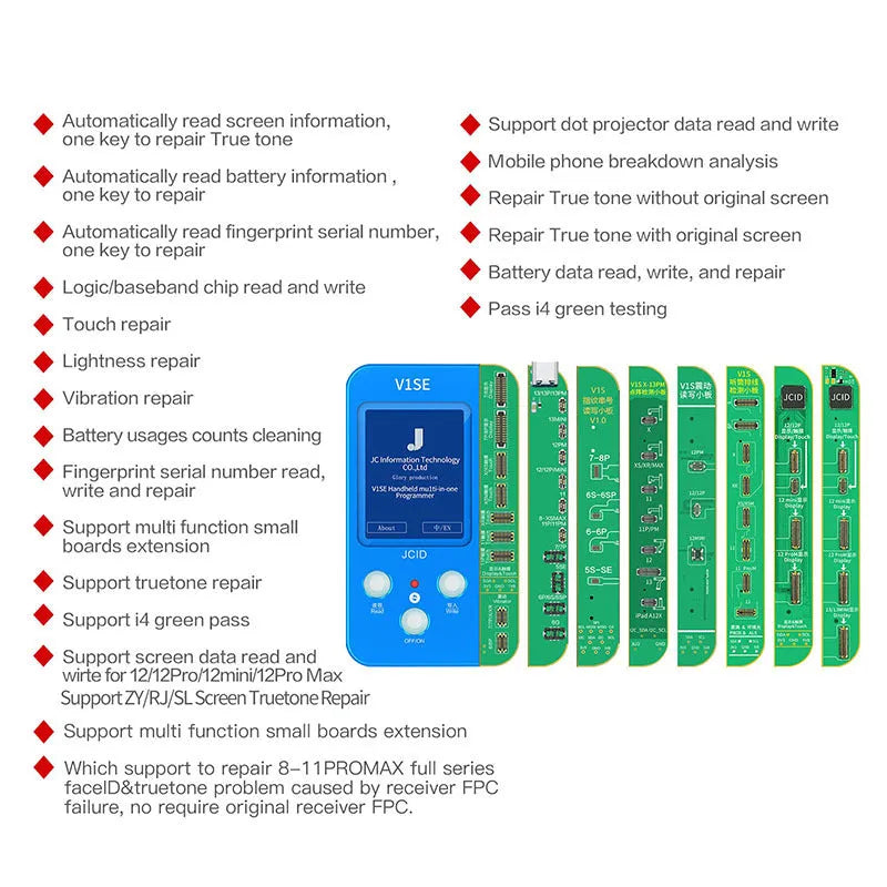 V1SE plastic lattice line face ic detector for Sincere phone colour and battery repair