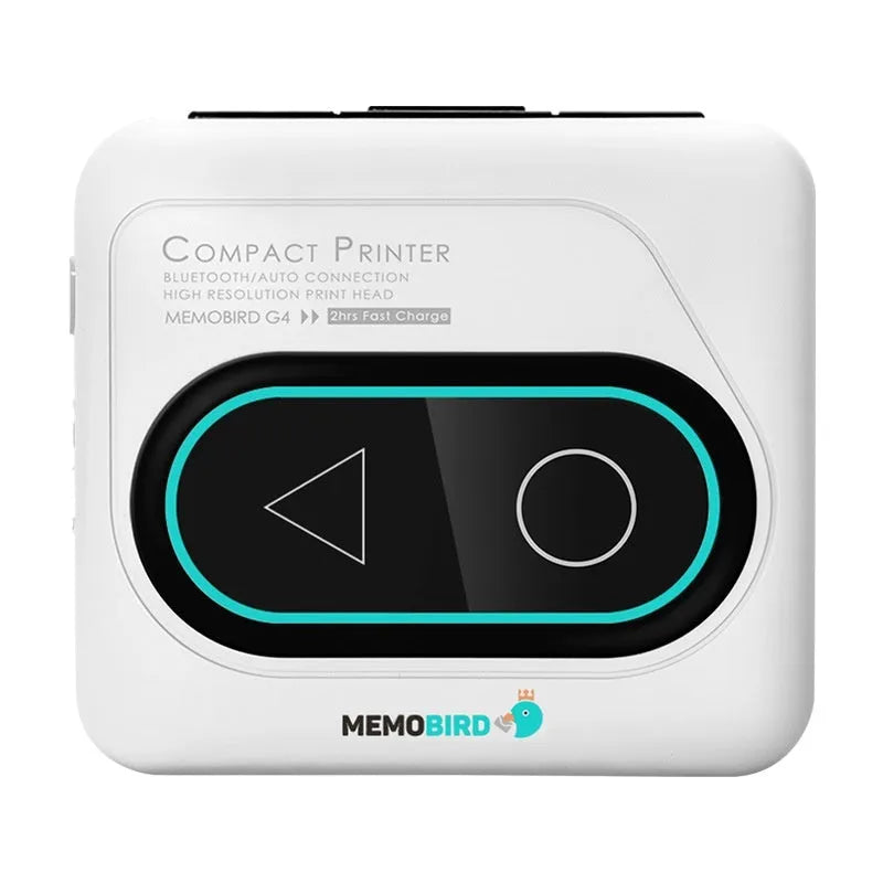 Compact Avocado Green Bluetooth mini thermal printer for mobile phone printing.