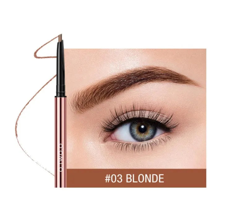 Eyebrow make-up pencil in slim 15.5cm design with six natural colour shade options