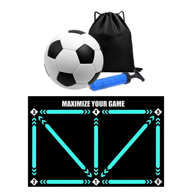 Indoor football training mat with cushion colour for skill development practice