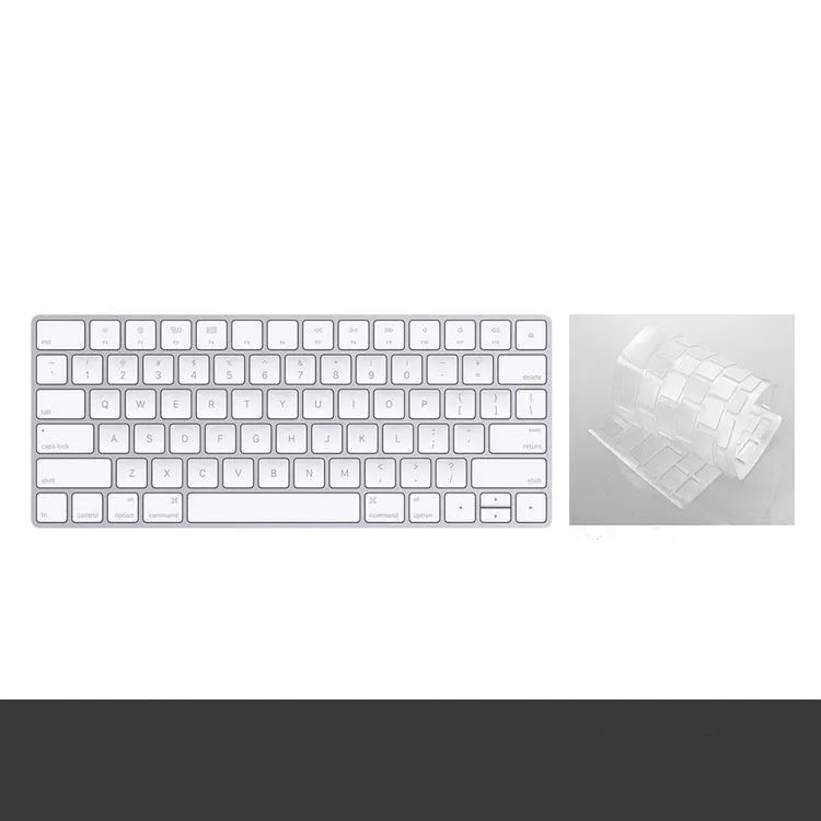 White Apple G6 Bluetooth wireless keyboard with ultra-thin metal housing