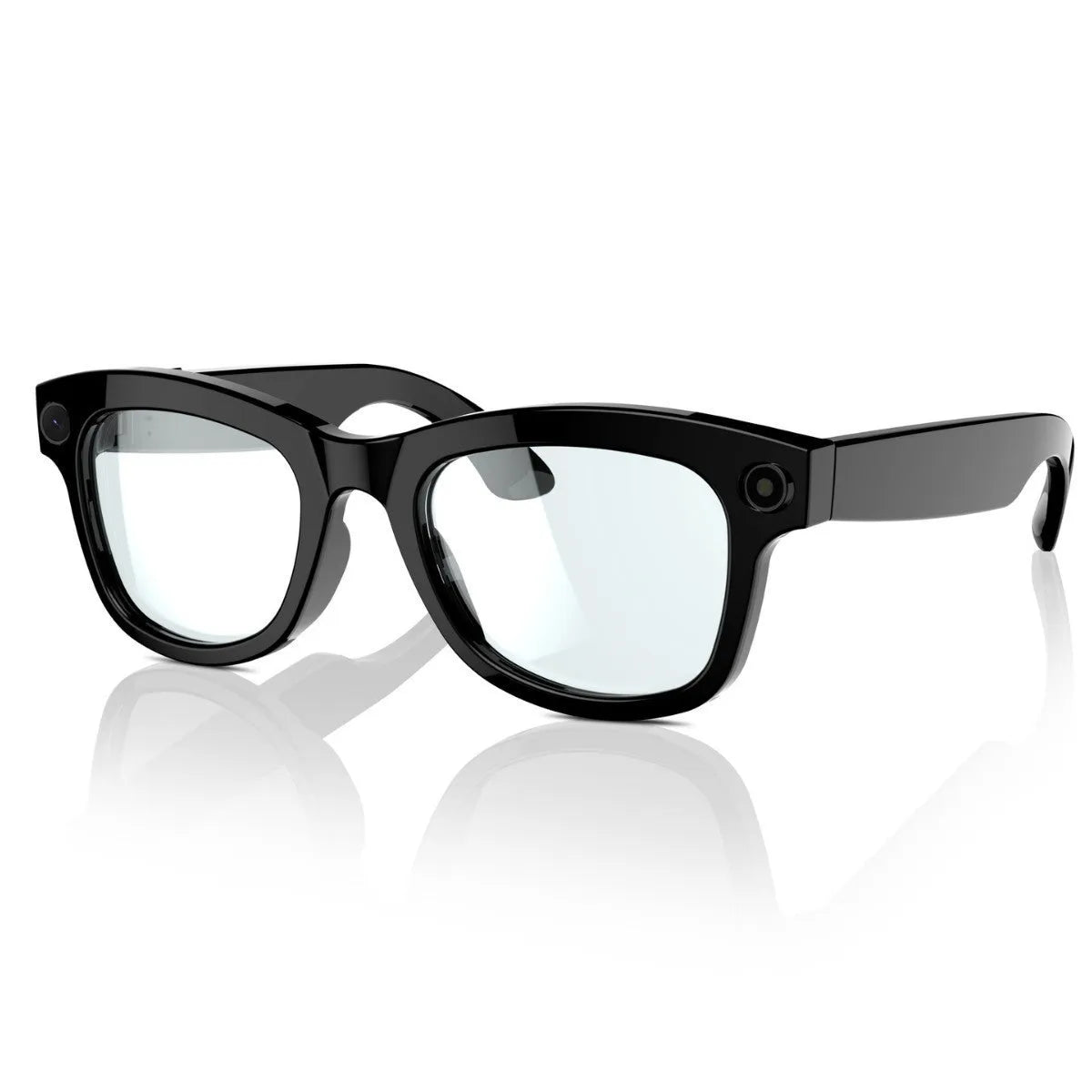 M01 HD camera AI translation intelligent video glasses with black lenses, PC ABS frame, button controls