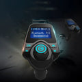 Black G7 car Bluetooth FM transmitter hands-free device with USB port and TF card slot
