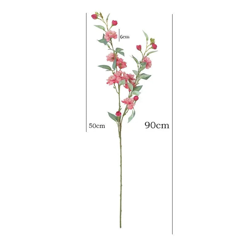Single artificial silk camellia flower in Chinese retro style, available in four colours for wedding decoration