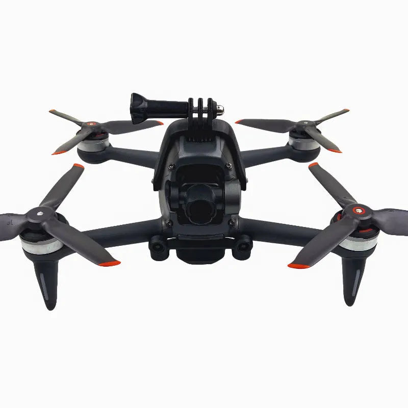 3D printed FPV drone expansion bracket for mounting GoPro action cameras with sponge protection