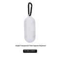 Roll of EPI degradable dog poo bags in green, with optional time capsule dispenser.
