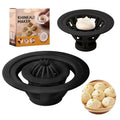 Black Jinkali kitchen mould tool with four baozi shaping cavities