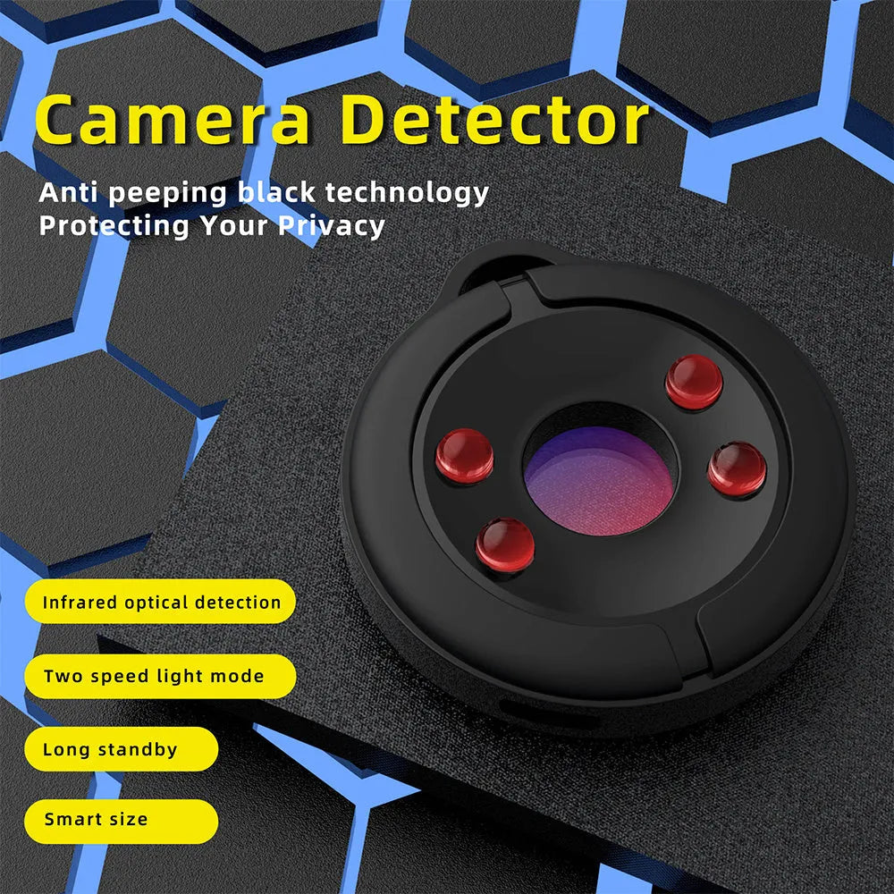 S600 compact camera detector with infrared lens for finding hidden cameras up to 5 metres away.