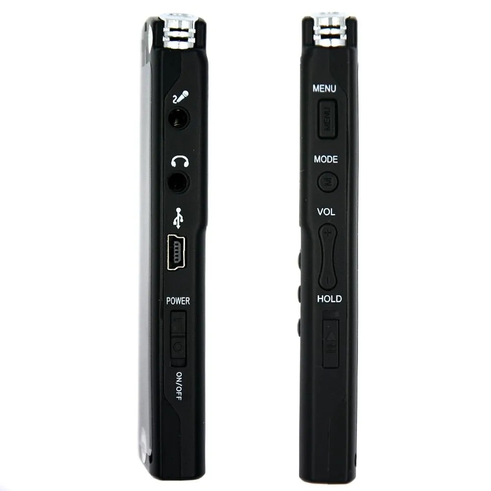 USB professional voice recorder with external microphone for telephone recording