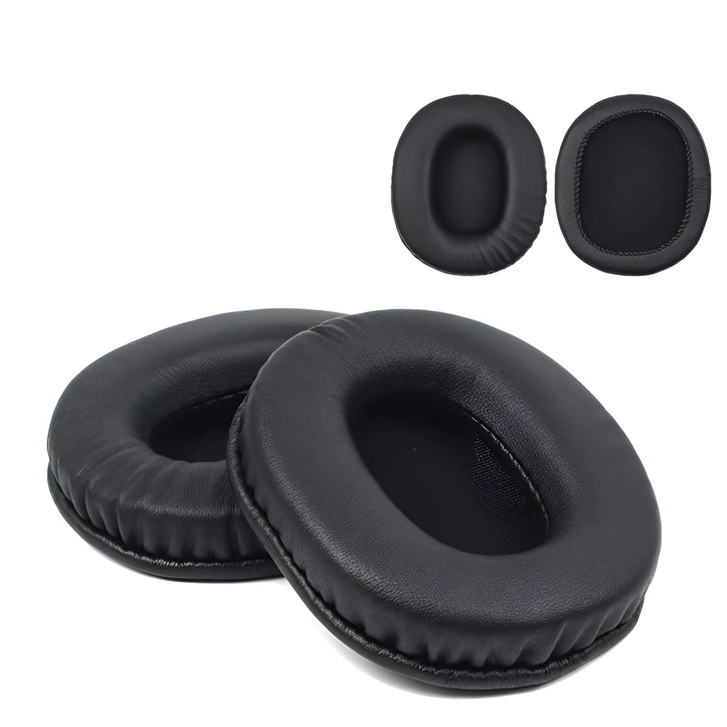 Black soft PU leather headphone covers for Sony MDR-1R headphones with soft inner padding