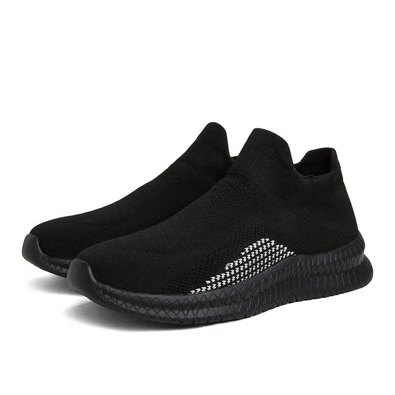 Popcorn Flyknit low-top casual sneaker in a solid colour, showing round toe and fabric upper.