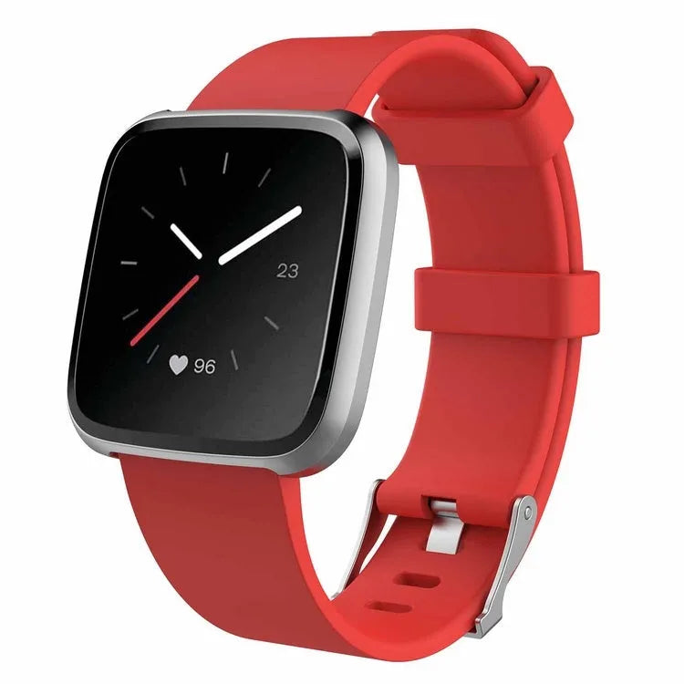 Fitbit Versa Lite TPE replacement wrist strap in multiple colours showing large size
