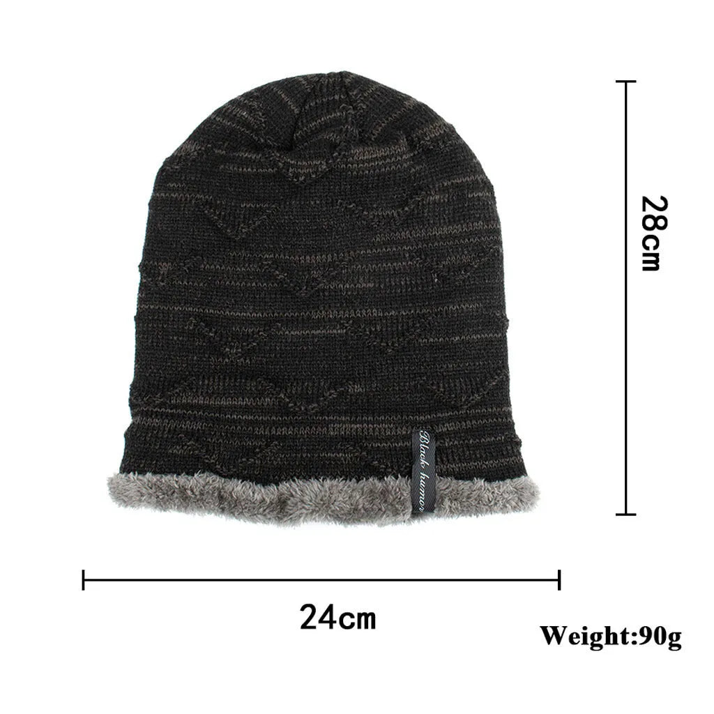 Diagonal hook knitted acrylic hat with adjustable circumference 44 to 60 cm in multiple colour options