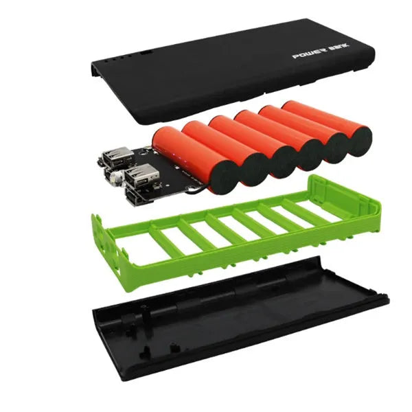 20000mAh 4U fast charging power bank in rectangular form with multiple colour options