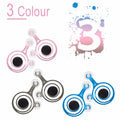 Pair of clear mobile gaming joysticks with coloured accents for touch screen control enhancement