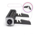 Black notebook cooling pad with dual fans, USB cable, dimensions 294mm x 65mm x 65mm.