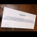 White Apple G6 Bluetooth wireless keyboard with ultra-thin metal housing