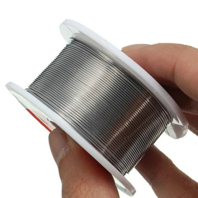 Tin solder wire coil with 60% tin content available in 0.3mm to 0.6mm diameters