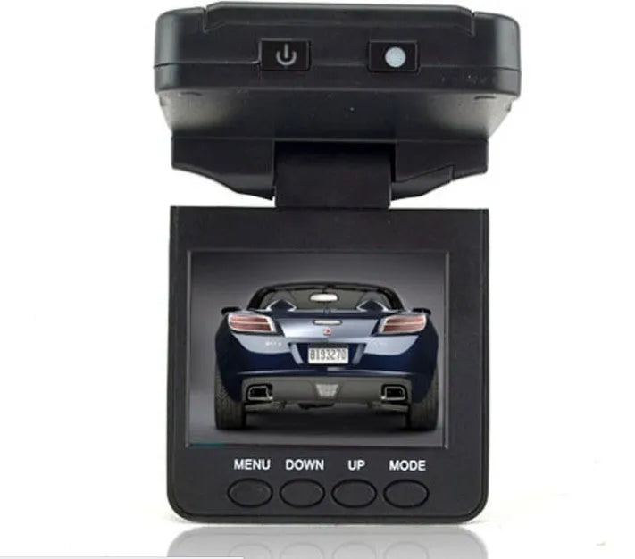 JC10 portable car video recorder with 140 degree wide angle lens and 2.5-inch display for windscreen mounting