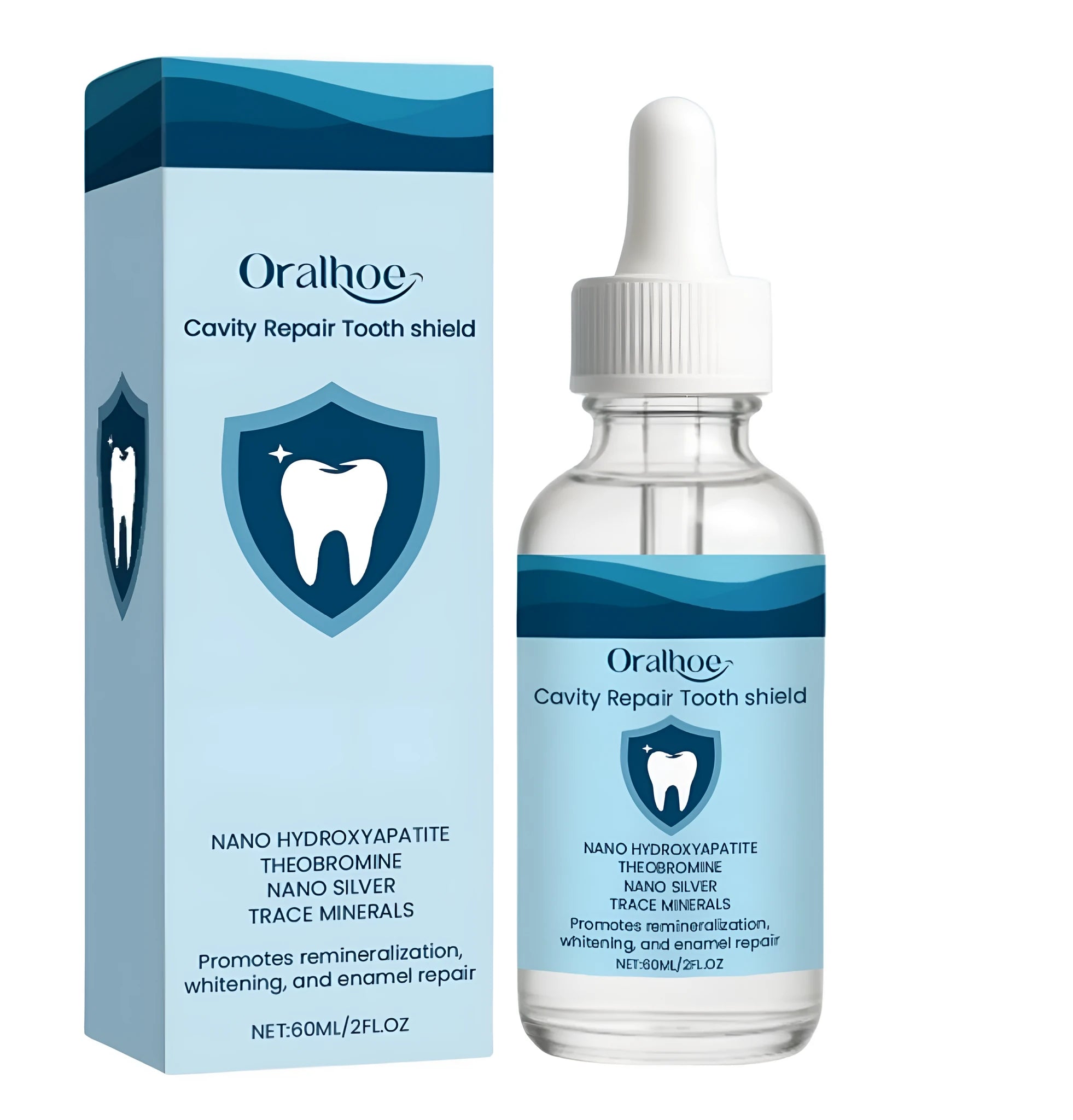 60ml bottle of dental restorative fluid oral care mouthwash solution