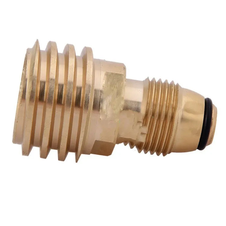 Brass gas adapter with taper external thread for brazier copper connections
