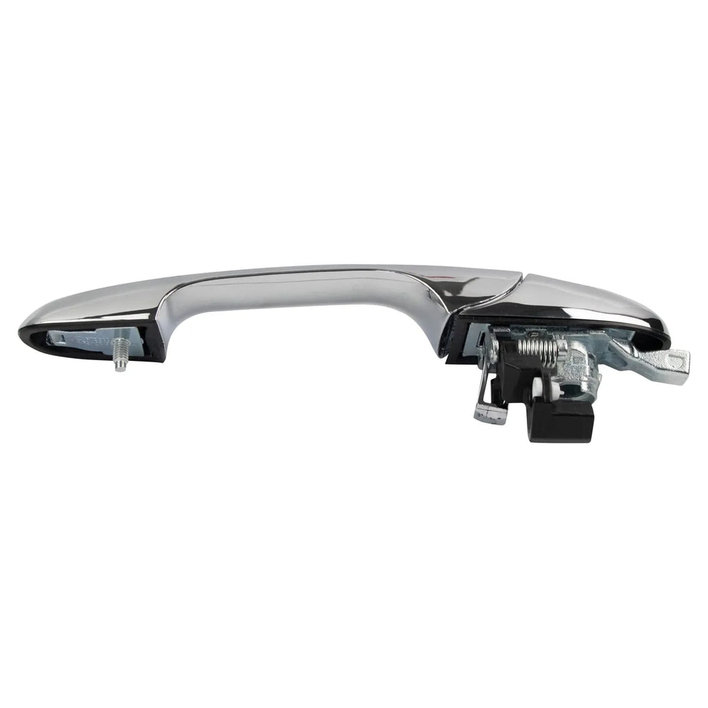 Black plastic replacement door handle for Fiat 500 measuring 16.2x8x7 cm