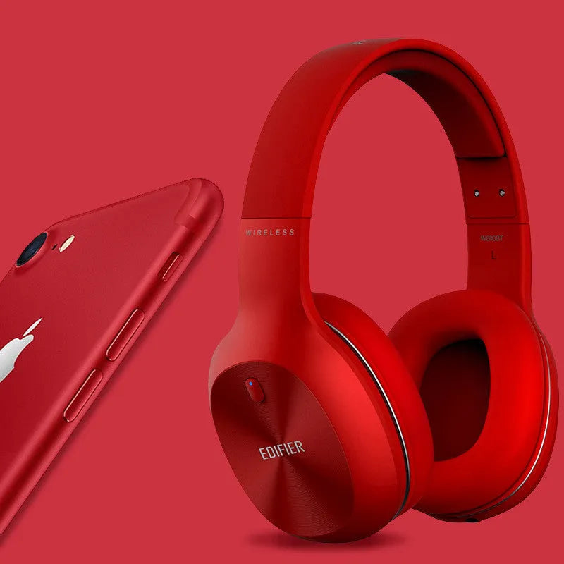 Bluetooth sports headset in black, red, or white colour options.