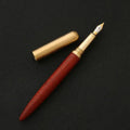 Business fountain pen with 0.7mm stainless steel nib and wooden barrel in ebony finish