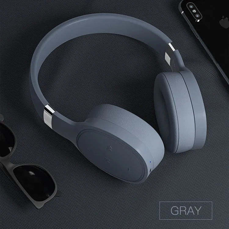 Wireless Bluetooth headphones in black, blue, grey, and white colours with 40mm speakers