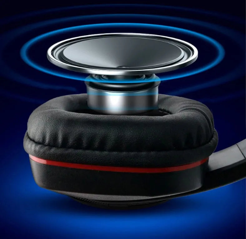 Black wired gaming headset with 40mm speakers and a 6.3mm straight plug on a 1.2m cable.