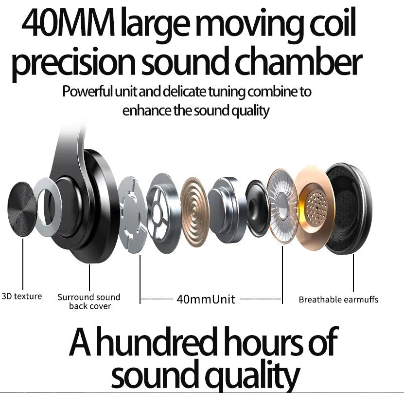 T6 wireless Bluetooth headset with Bluetooth 5.0, 10-metre range, and 10-hour battery life.