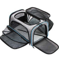 Cat carrier bag in 600D cation material available in small and large sizes with colour options