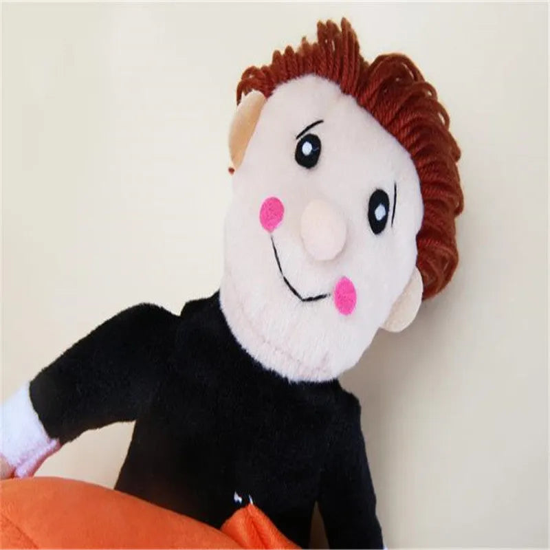 Orange cotton pet Halloween pumpkin costume for dogs with Velcro adjustable bust
